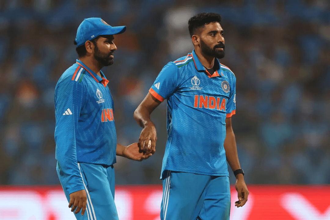 Mohammed Siraj and Rohit Sharma